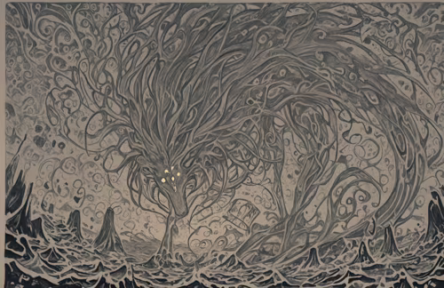 Koyu renk bir arka plana sahip, yoğun ve karmaşık bir şekilde kıvrılan altın renkli... Masaüstü