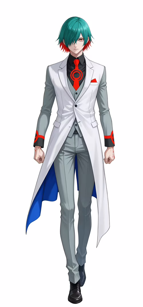 Tohyōgi adlı animeden Hibari karakterinin, açık mavi saçları, kırmızı gözleri ve... Vivo Y91C