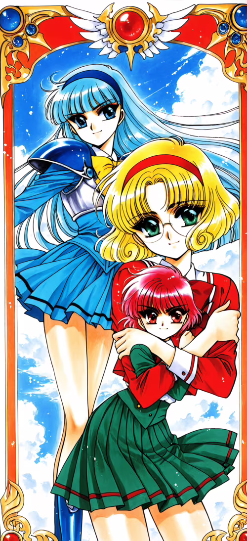 Magic Knight Rayearth'ten Hikaru Shidou, Umi Ryuuzaki ve Fuu Hououji'nin tüm vücutlarını... Honor Magic6 Pro