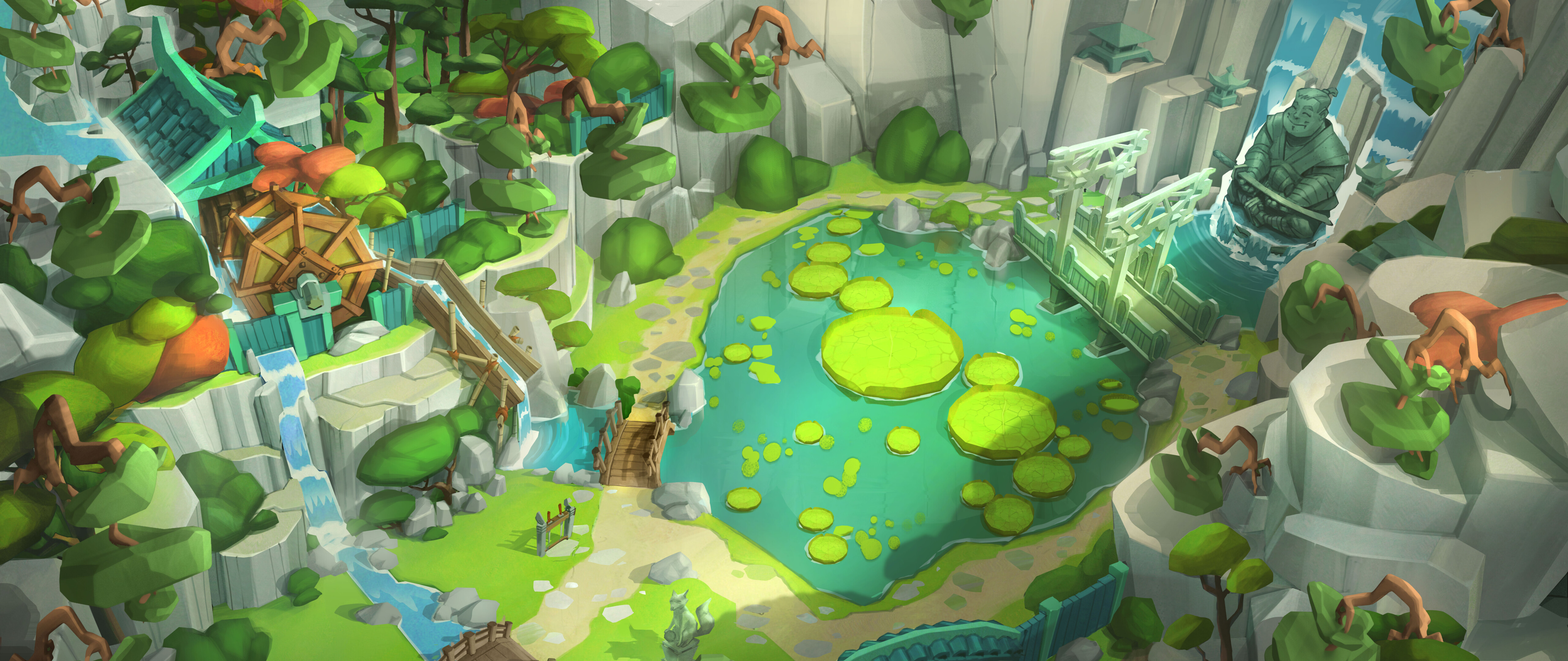 Fruit Ninja VR 2 oyununda, renkli karpuz, kivi ve turunçgillerden oluşan dilimler, oyunun heyecanlı bir anında havada uçuşuyor.