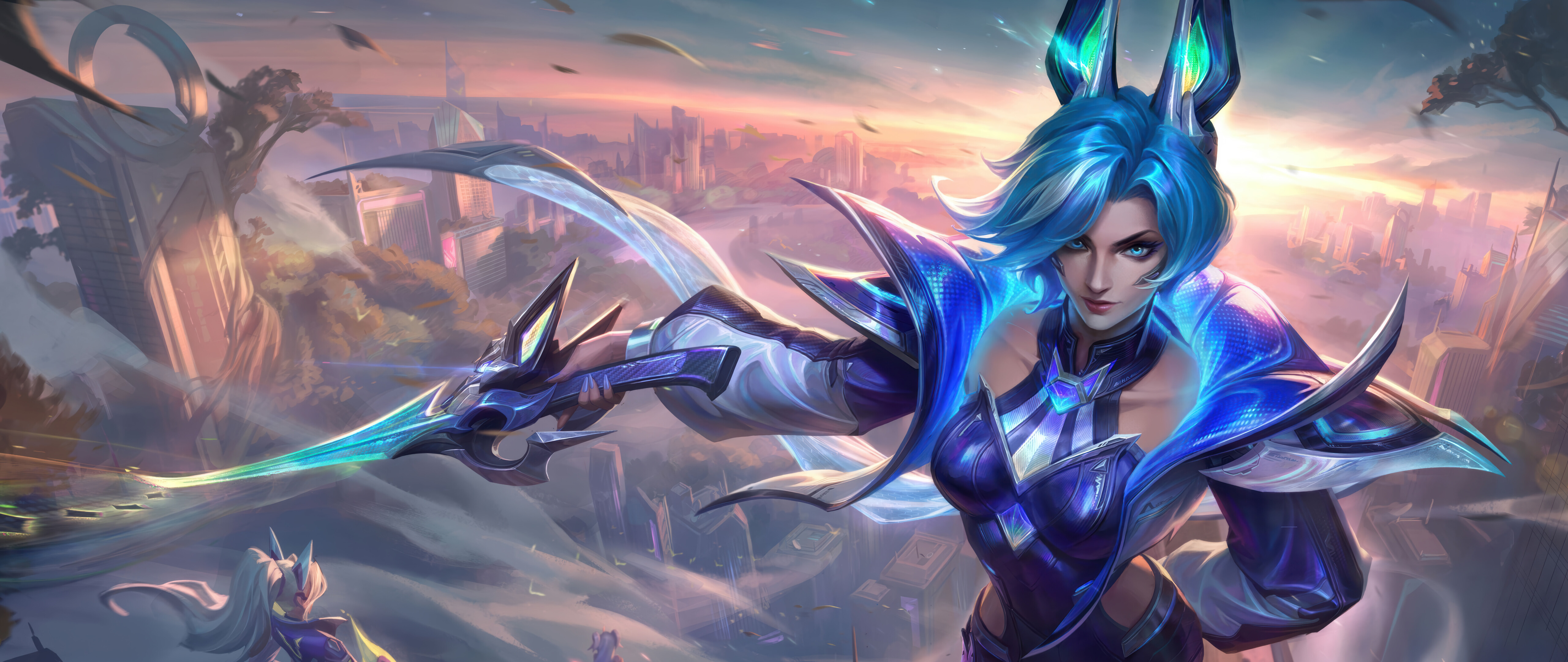 League of Legends oyunundaki usta düellocu Fiora, savaşa hazırlanıyordu.