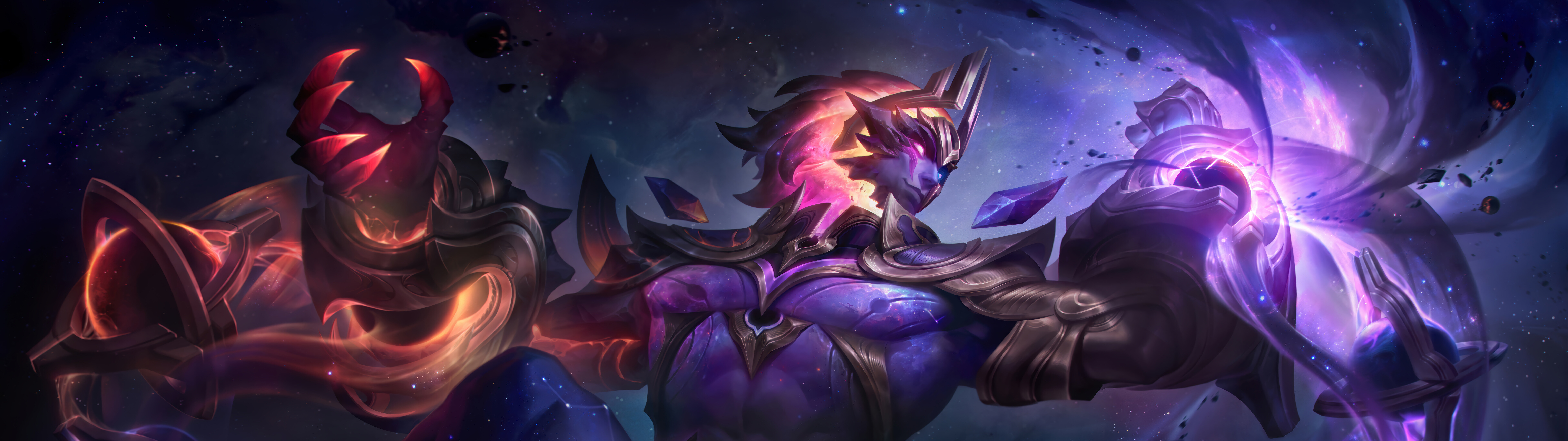 League of Legends'tan Sylas, büyülü yeteneklerini ve etkileyici duruşunu sergiliyor.