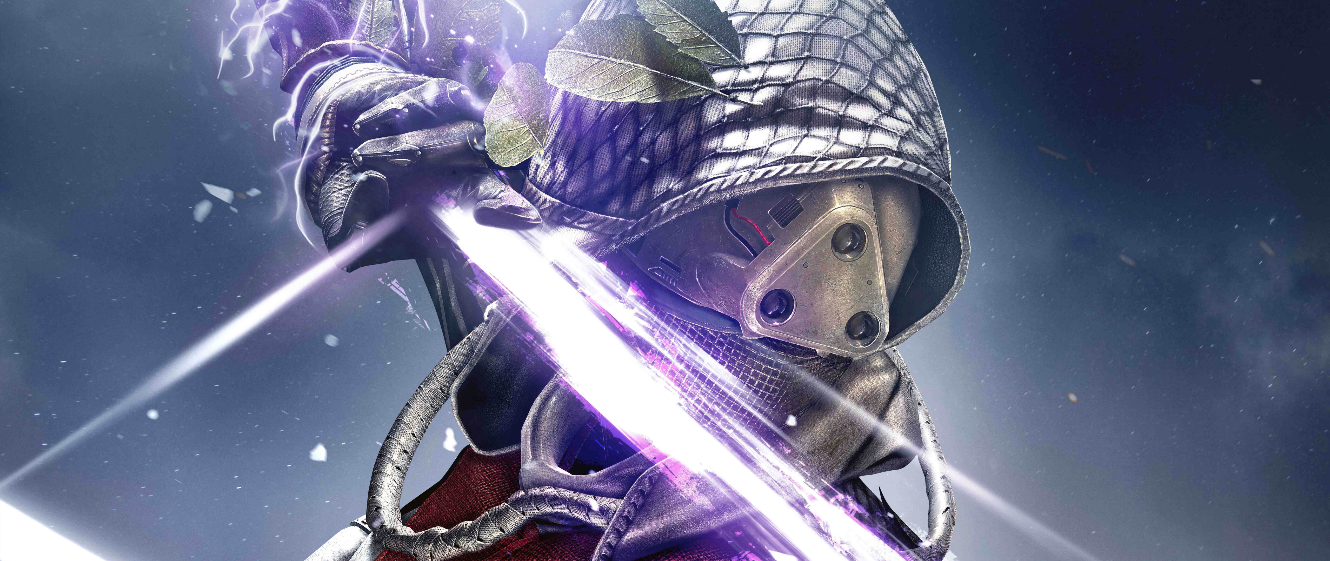 Destiny oyunundan alınmış, detaylı bir bilim kurgu temalı Guardian (Koruyucu) karakteri. Üzerinde parlayan zırh parçaları ve bir miğfer bulunuyor; arka planda yıldızlar ve bulutsular yer alıyor.