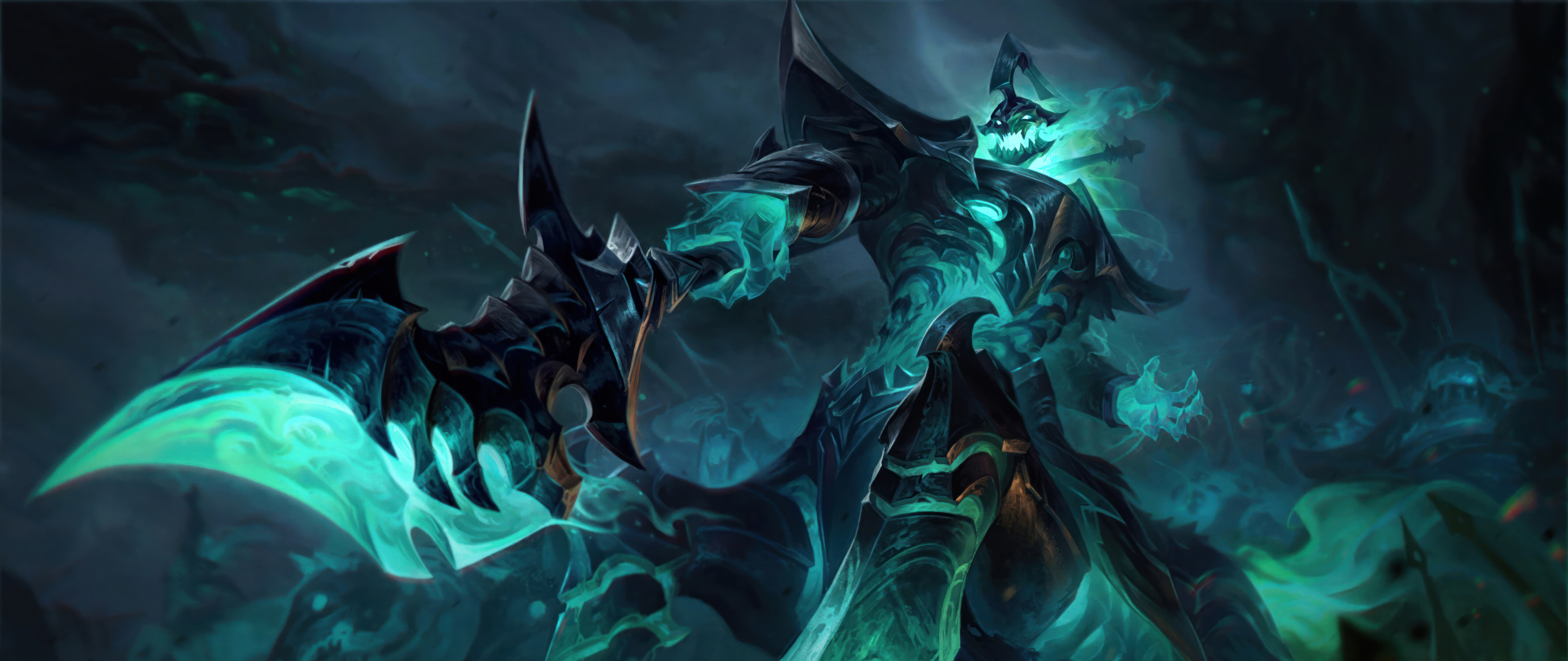 League of Legends oyunundaki Hecarim karakterinin detaylı bir çizimi.