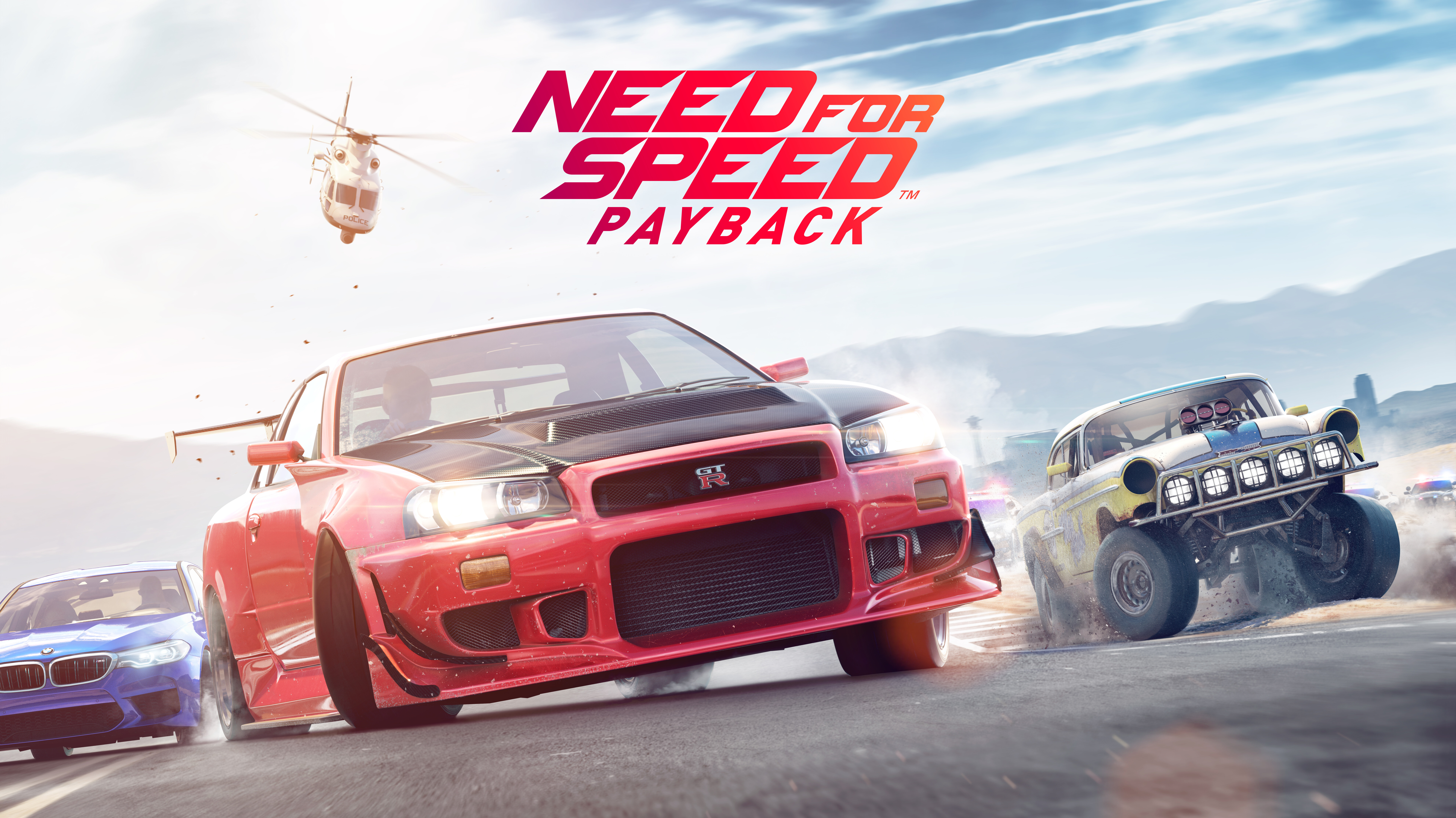 Need for Speed Payback video oyunundan esinlenilerek çekilmiş, sinematik bir sokak yarışında yer alan bir Nissan GT-R spor otomobil.