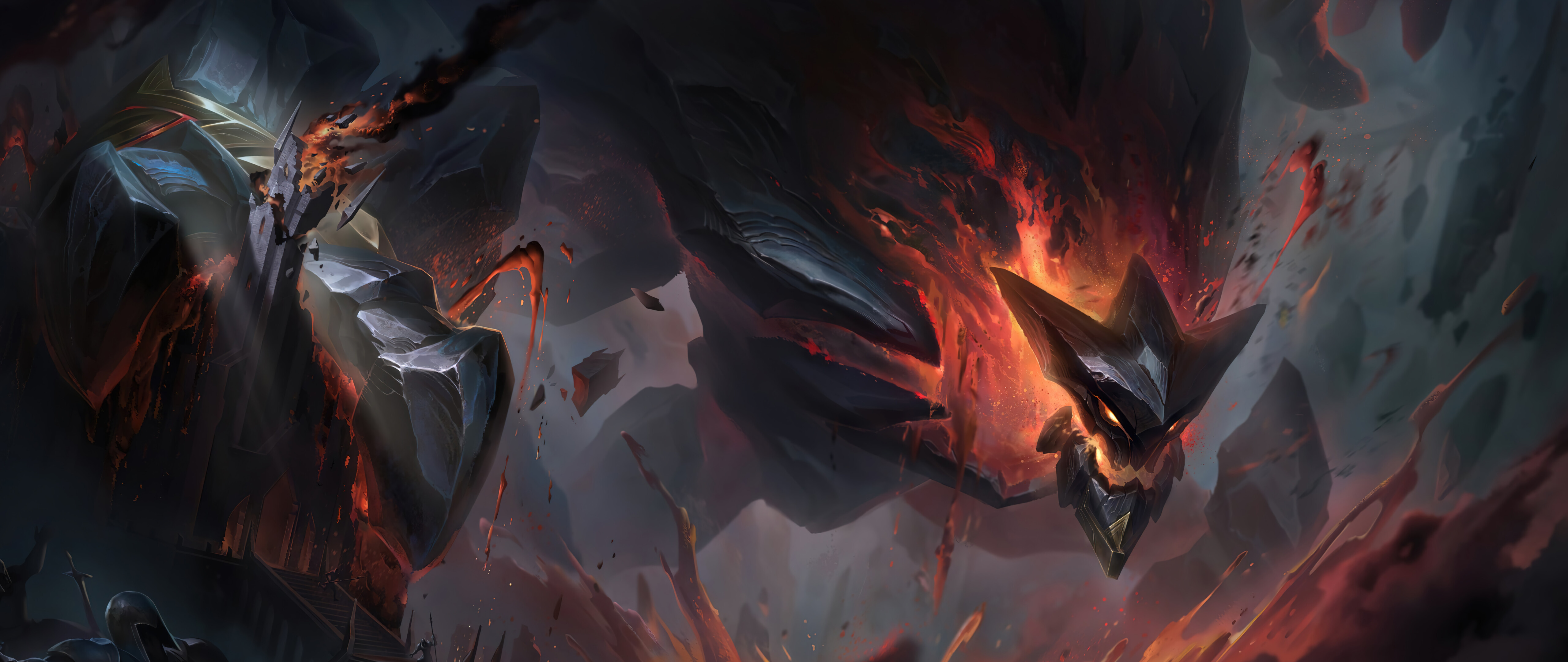 League of Legends oyunundaki toprak golem olan Malphite, devasa bir kaya yaratık olarak karşınızda.