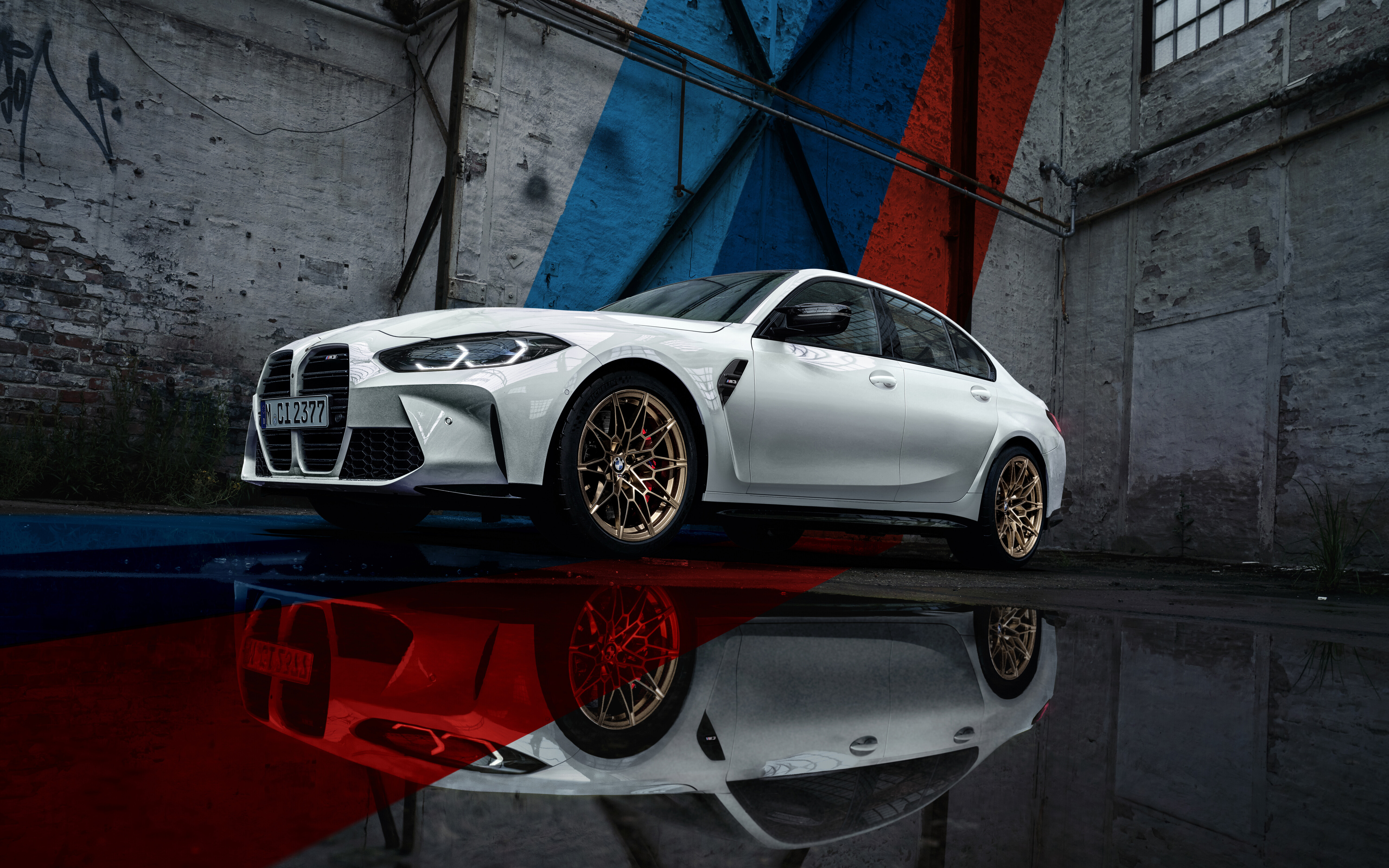 Şık ve güçlü bir BMW M3 lüks spor otomobil.